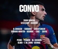 巴萨对赫塔费大名单：莱万、拉什福德在列，亚马尔、加维仍缺席